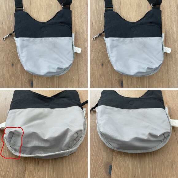 Baggalini Purse Cross Body Bag Black Crossover Travel Nylon 0856040 Animal Print - Picture 11 of 13